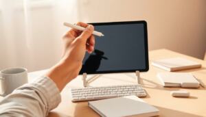 how to write on a tablet with a stylus pen